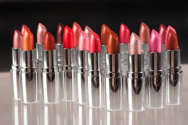 Metal Tubes With Lipstick — Stock Photo, Image