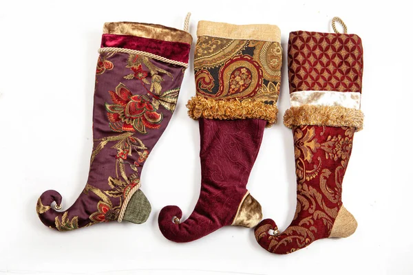 Chaussettes brodées de Noël — Photo