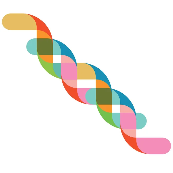 ADN, fórmula, colorido, abstracto — Vector de stock