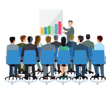 Tanıtım ve danışmanlık bir grup insan önce