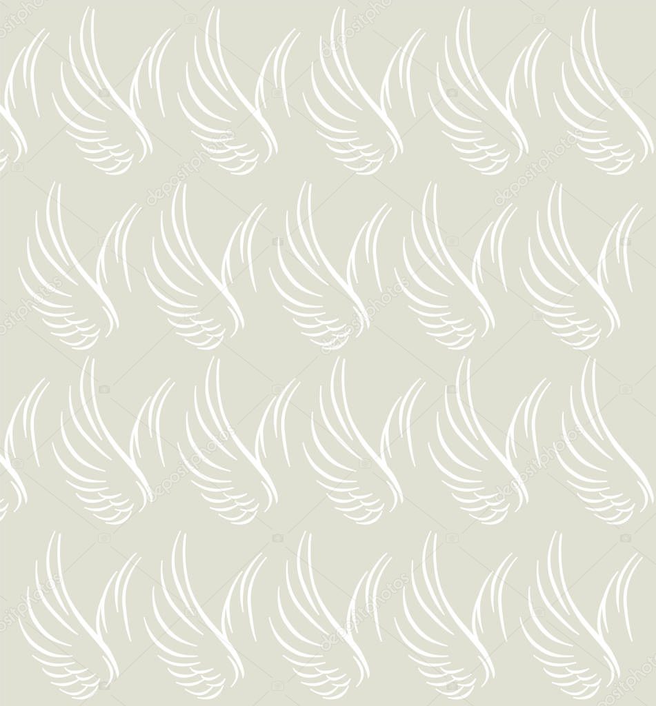 Wings pattern illustrations, decorative background