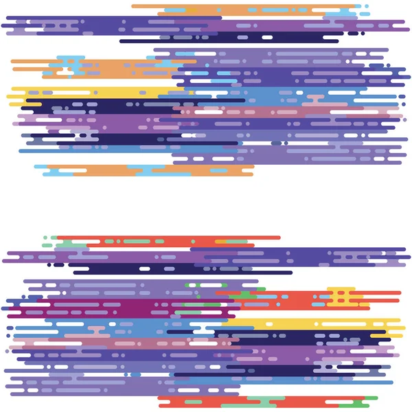 Gekleurde lijnen en punten, abstracte patroon — Stockvector