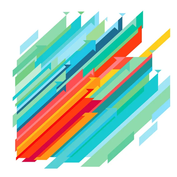 Abstraktní barevné směrem nahoru, ilustrace — Stockový vektor