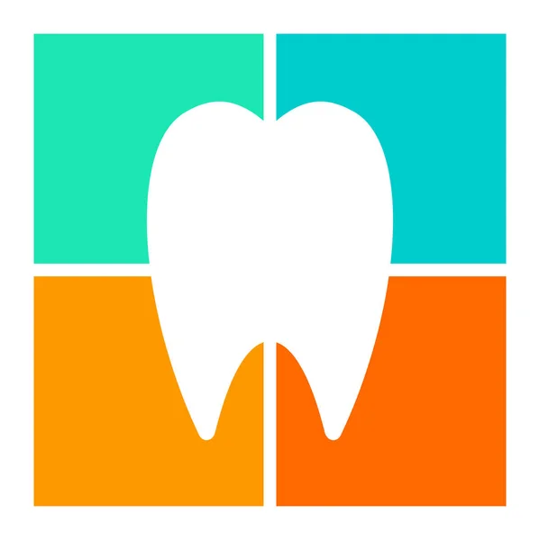 Εικονίδιο του δοντιού, σύμβολο επεξήγηση — Διανυσματικό Αρχείο