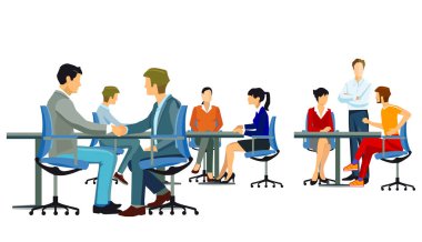 El sıkışma ile şirket hoş geldiniz