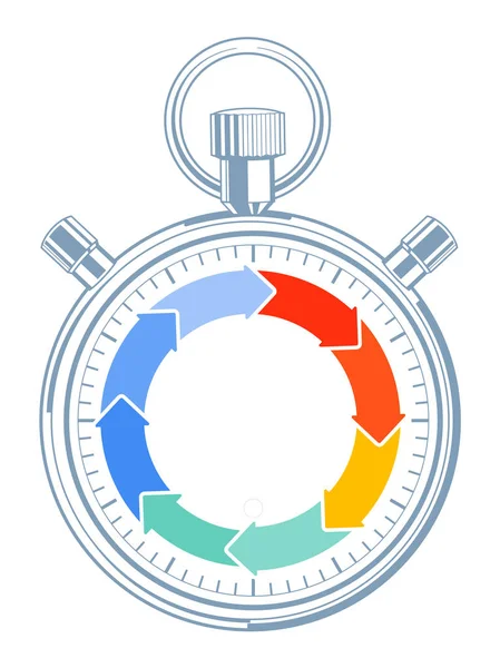Countdown time concept, pictogram — Stock Vector