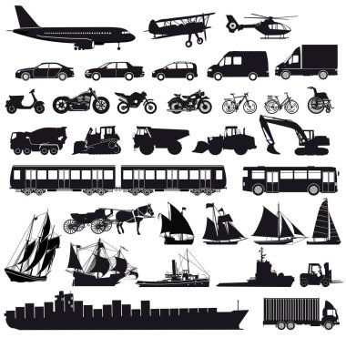 Otomobil, kamyon, otobüs, gemi, Bisiklet, scooter, motosiklet kümesi,