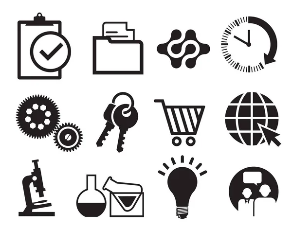 Infographics information icon set, isolated on white — Stock Vector