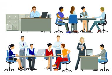 Ofis işyeri, grup işyerinde insan