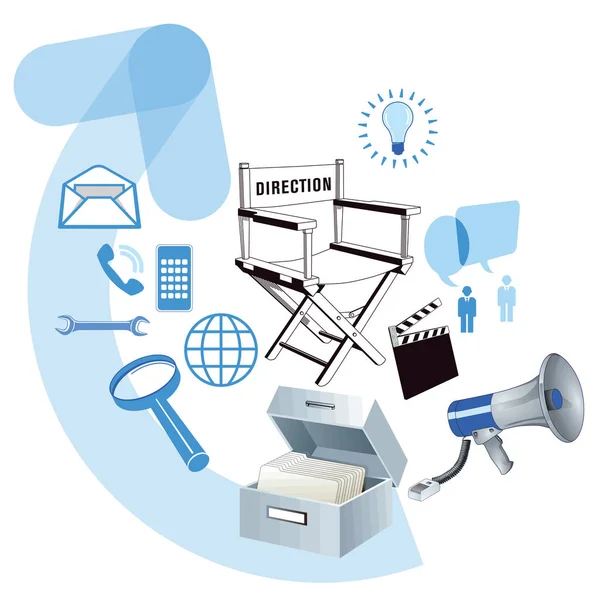 Geschftliche Entwicklung Information Illustration – Stock-vektor