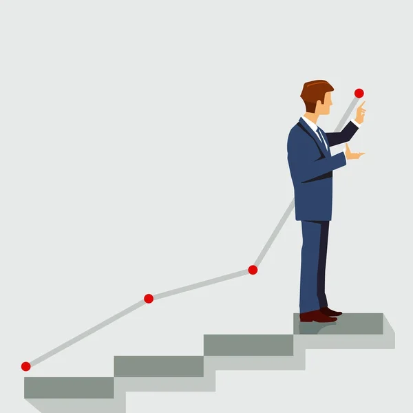 Career Plan Symbol Illustration — Stock Vector