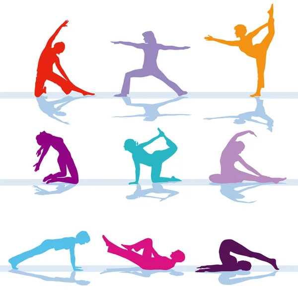 Illustration Entraînement Gymnastique — Image vectorielle