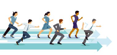 Rakip yarışma yarışma, illüstrasyon