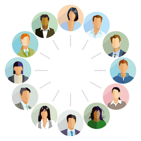 Groups of candidates, illustration