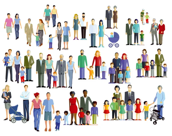 Aile üyeleri, üretimi grupları, illüstrasyon