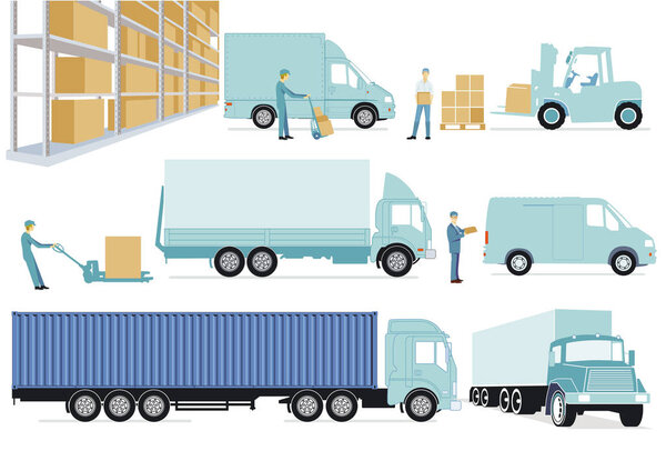 Delivery, storehouse, freight, transportation