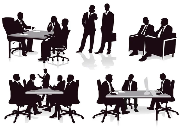 Posiedzenie Konsultacje Biurze — Wektor stockowy