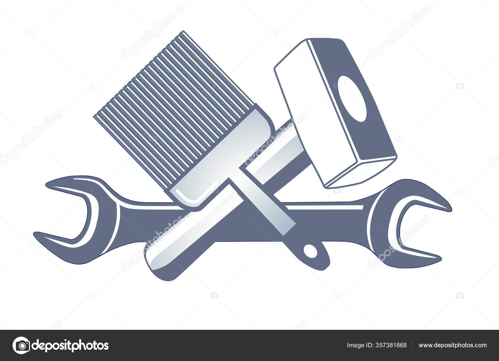 Ilustración Iconos Herramientas Mano Juego Símbolos — Vector de stock