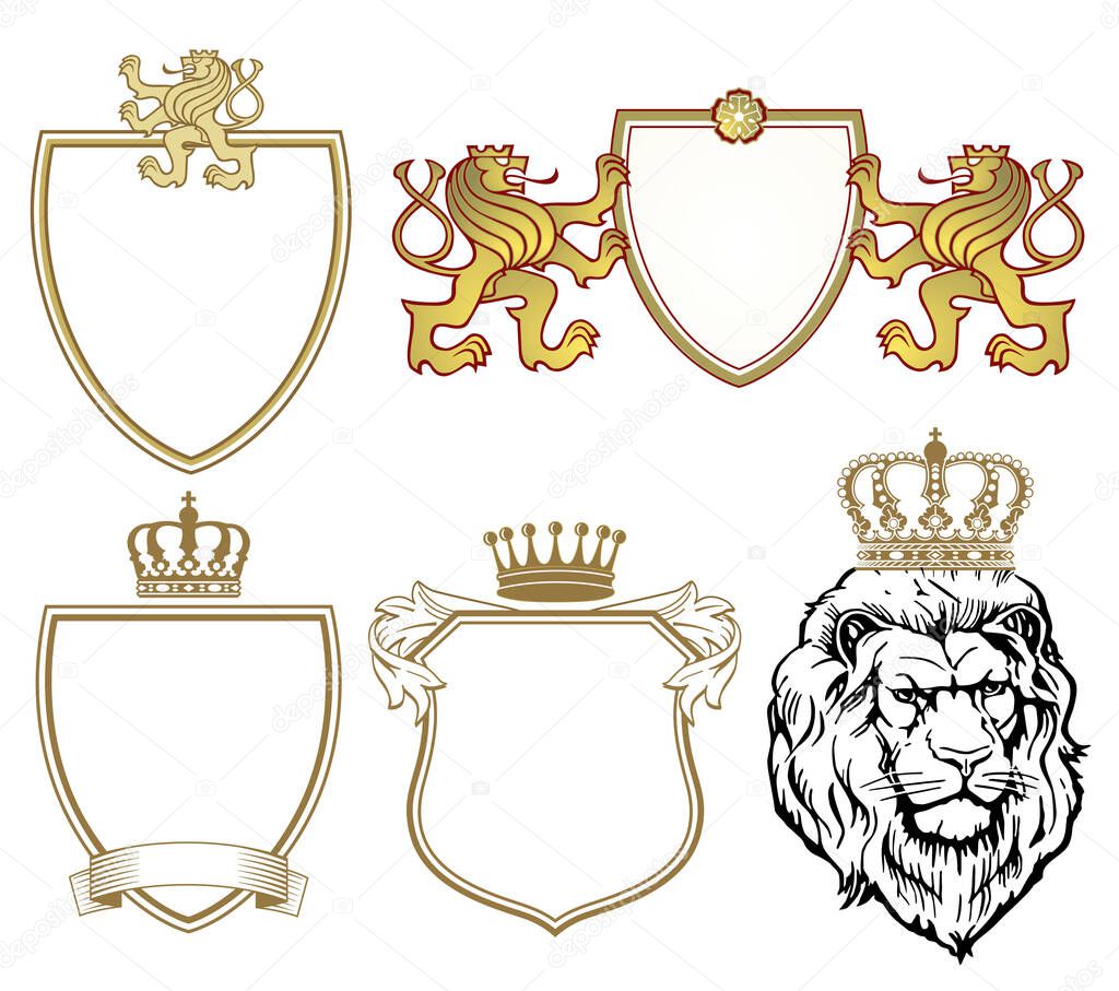 Coat of arms with lions and crowns