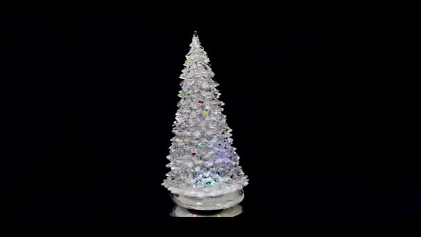 Χριστουγεννιάτικο δέντρο γυαλί — Αρχείο Βίντεο