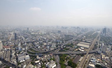 Gözlem güverte görünümünden Bangkok