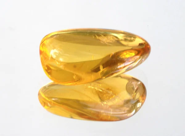 Amber yellow translucent — Stock Photo, Image