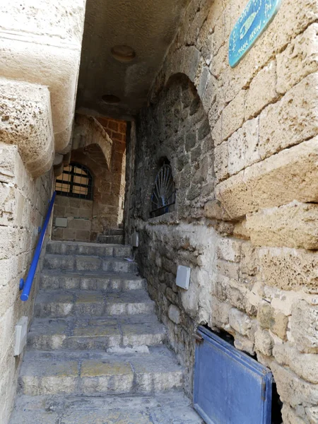 Escadas para o porto de Jaffa — Fotografia de Stock