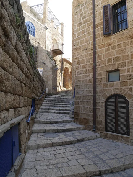 Escadas para o porto de Jaffa — Fotografia de Stock