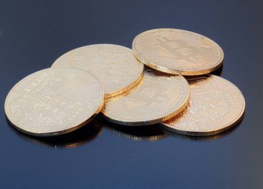 Dekoratif Kripto para birimi sikkeleri