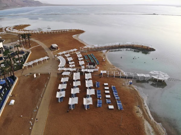 Dead Sea Beach hotel — Stok fotoğraf