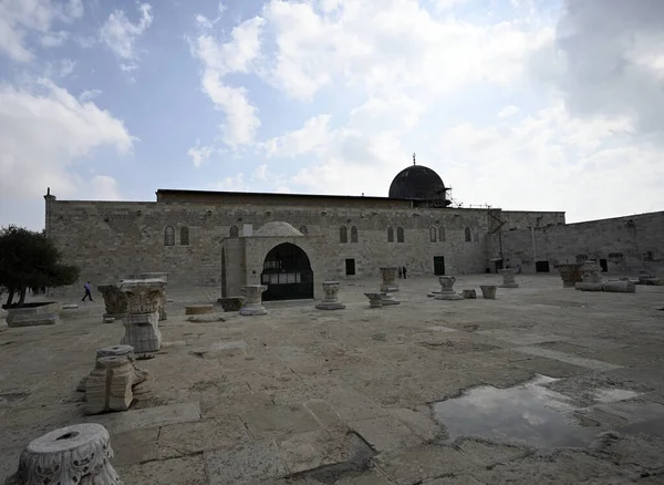 Tempelberg Moriah Al-Aqsa Moskee — Stockfoto