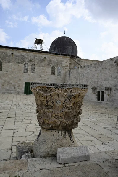 Tempelberget Moriah Al-Aqsa moskén — Stockfoto