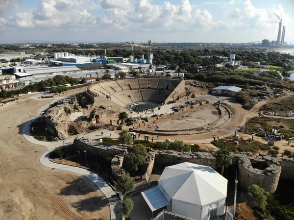 Amfiteater kung Herodes i Caesarea — Stockfoto