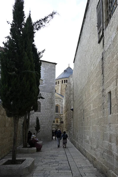 Via della Città Vecchia di Gerusalemme — Foto Stock