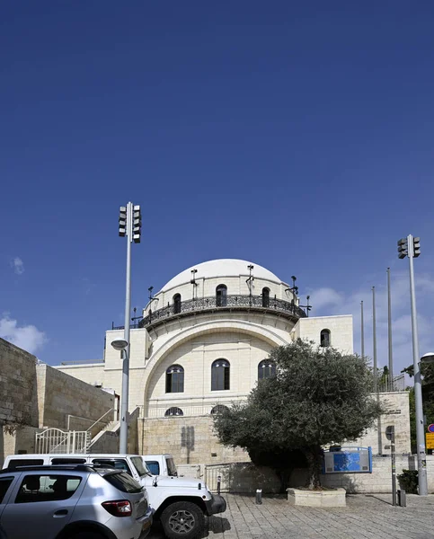 Фасад синагоги Хурва — стоковое фото