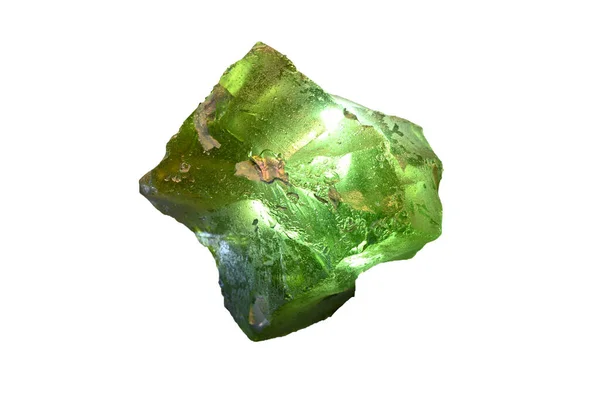 Cristallo di fluorite verde — Foto Stock