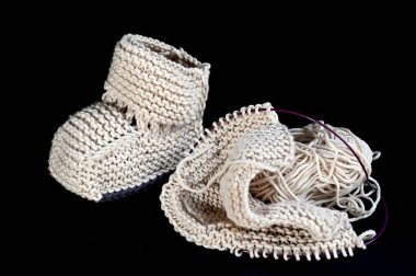 Örgü Bebek Ayakkabı