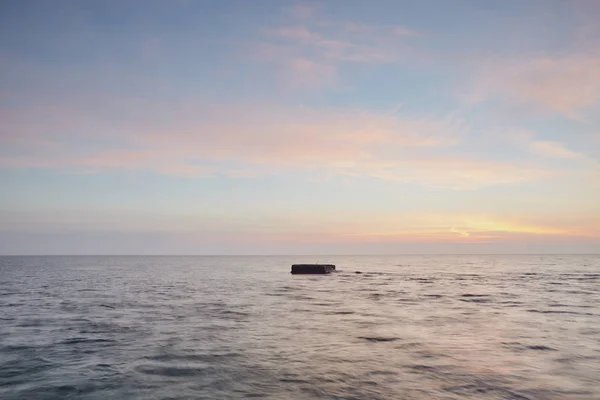 Захід сонця над чорним морем — стокове фото