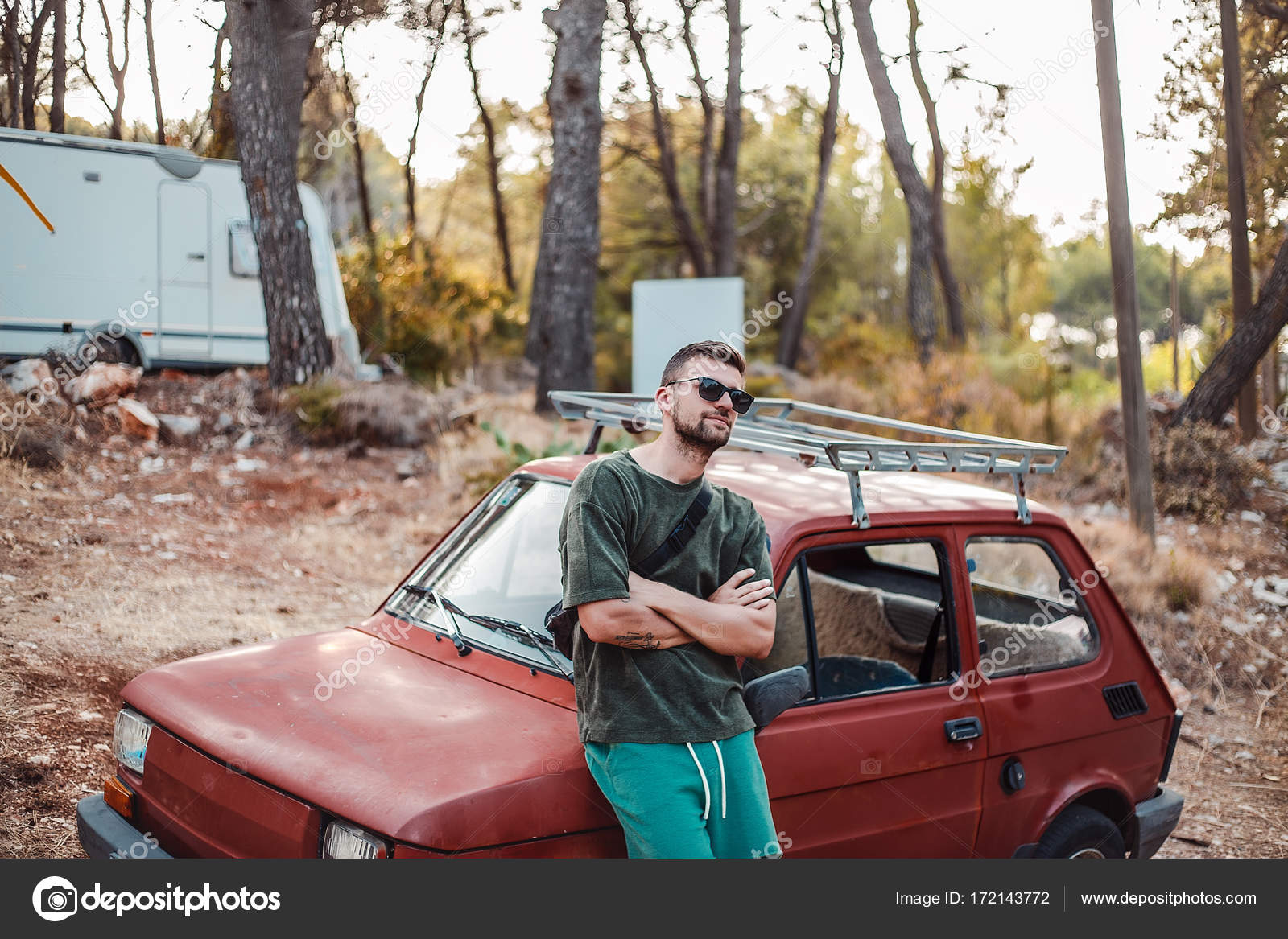 wallpapers Standing Pose For Boys With Car https depositphotos com 172143772 stock photo man standing near old car html