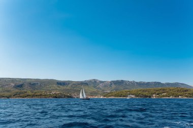 güzel Adriyatik Denizi yatlar