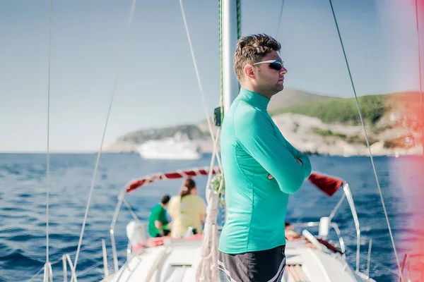 young  man  on the yacht