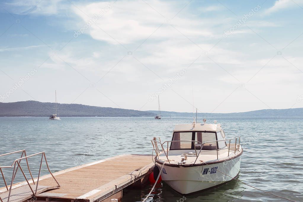 yacht in beautiful Adriatic sea