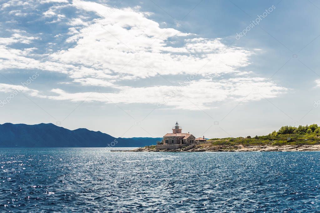 beautiful cliff in the Adriatic Sea