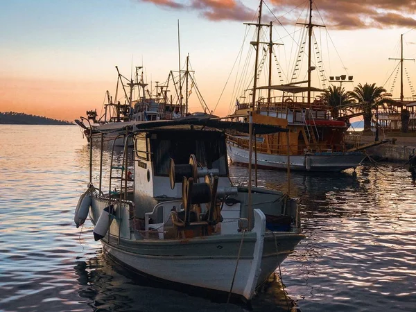 Hermosos Paisajes Con Yates Puerto — Foto de Stock