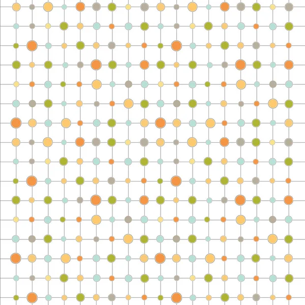 Färg bakgrunden med cirklar och remsor — Stock vektor