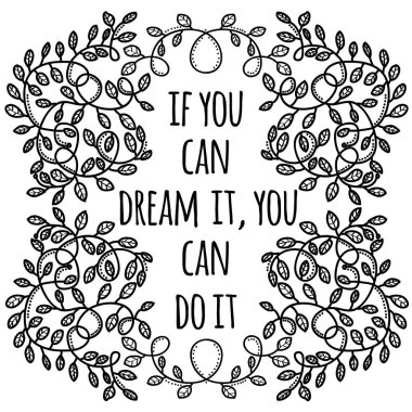 Yaratıcı motivasyon teklif ilham verici. Vektör tipografi afiş De