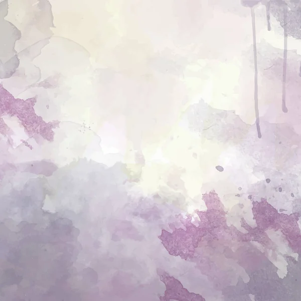 Lila handgezeichneten Aquarell Hintergrund — Stockvektor