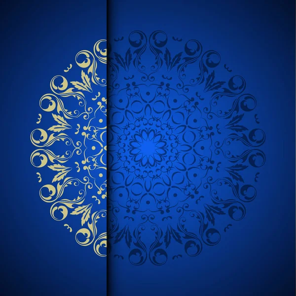Vecteur or arabe oriental motif fond avec place pour — Image vectorielle