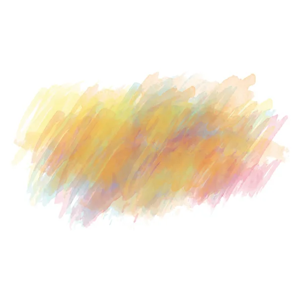 Κίτρινο και πορτοκαλί ακουαρέλα ζωγραφισμένο διάνυσμα λεκέ που απομονώνονται σε wh — Διανυσματικό Αρχείο