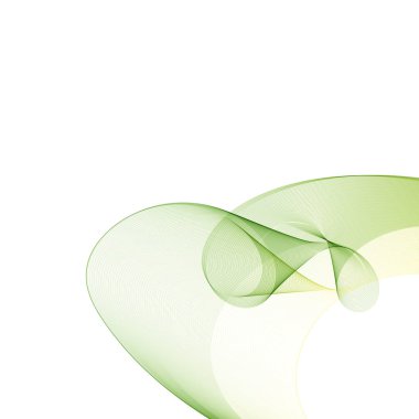 Soyut dalga beyaz arka plan üzerinde izole